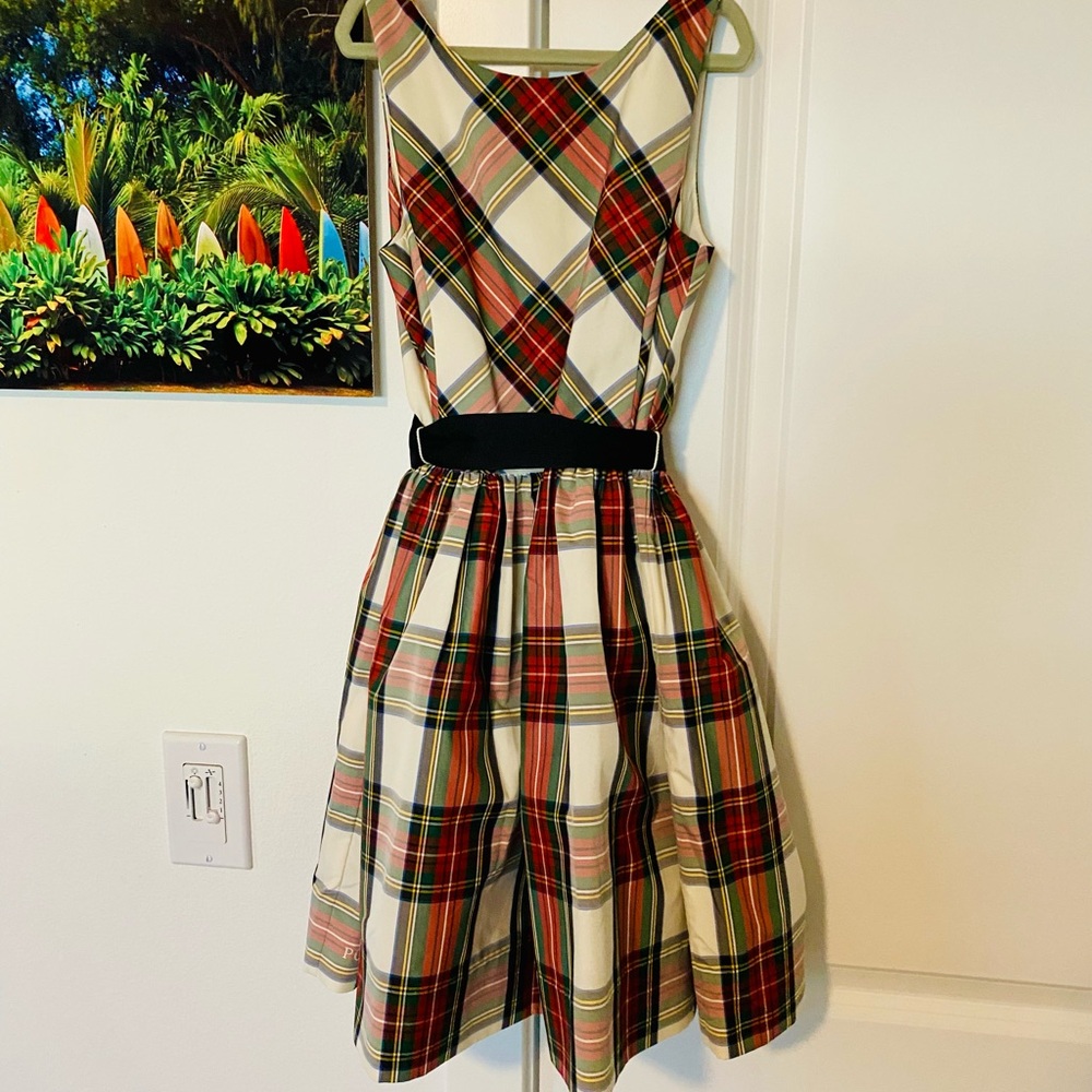 Ralph Lauren Kids Plaid Dress - Red, Green, White